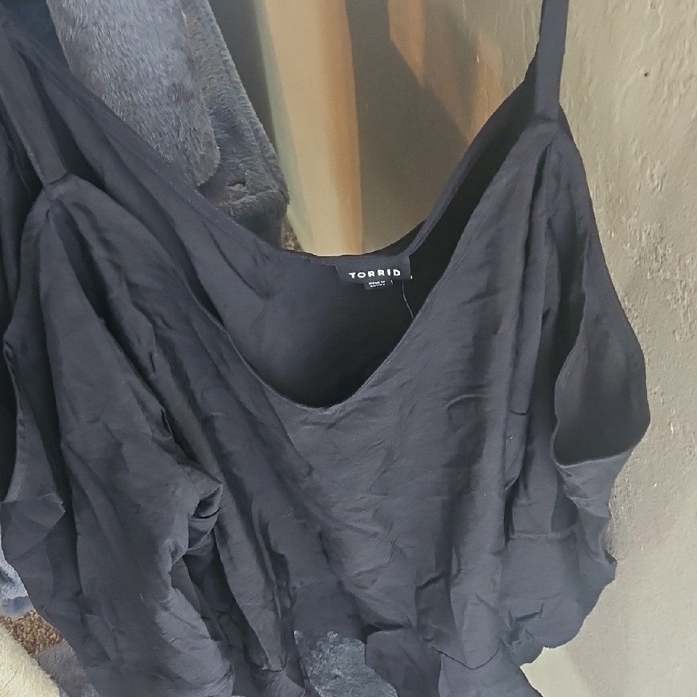 Torrid Elegant Black Blouse